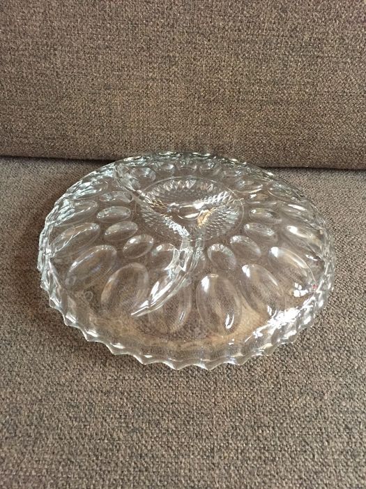 Ваза хрустальная с разделителем, Glassware, 23х23 см.