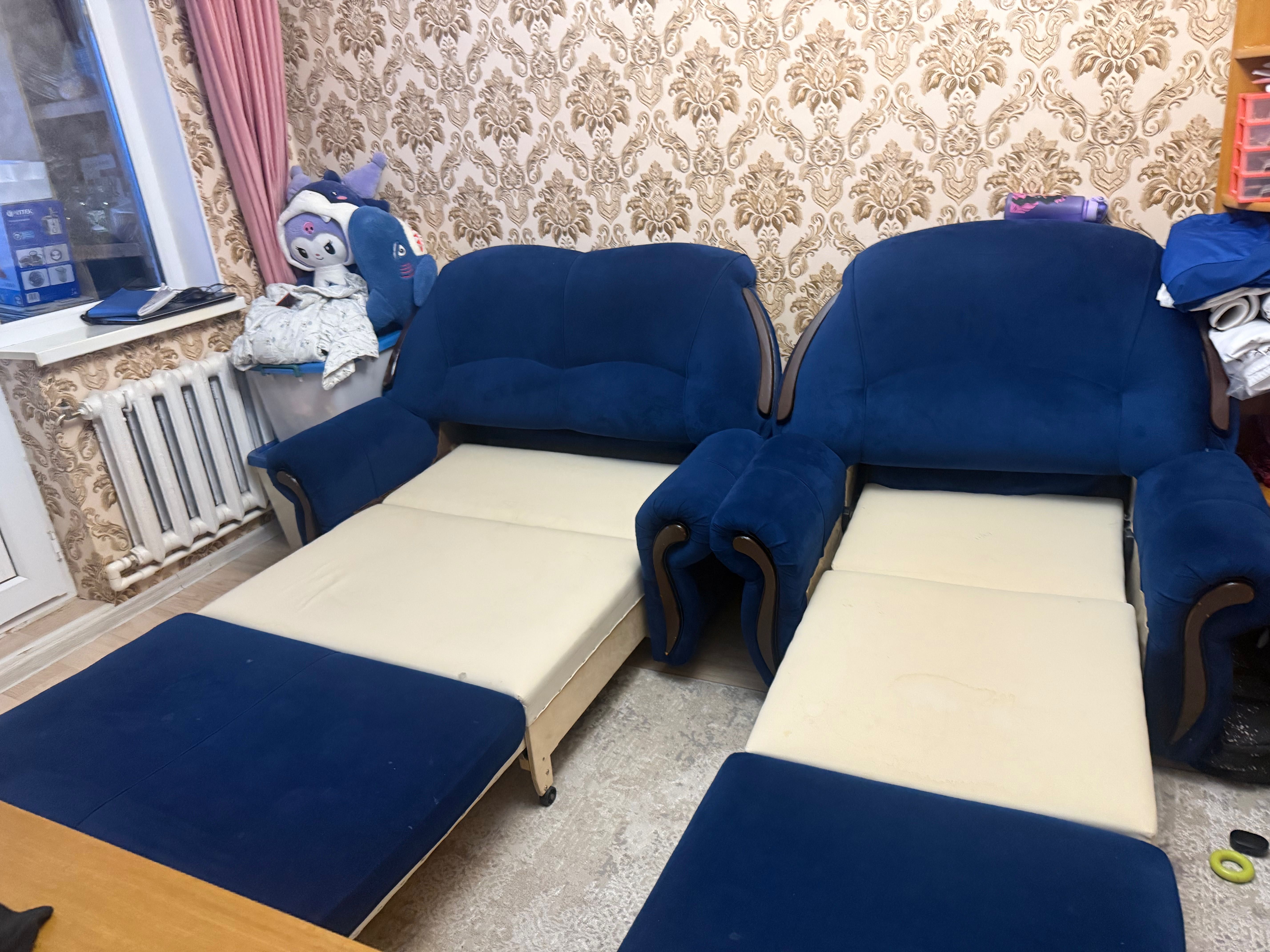 Диван с креслом в отличном состоянии