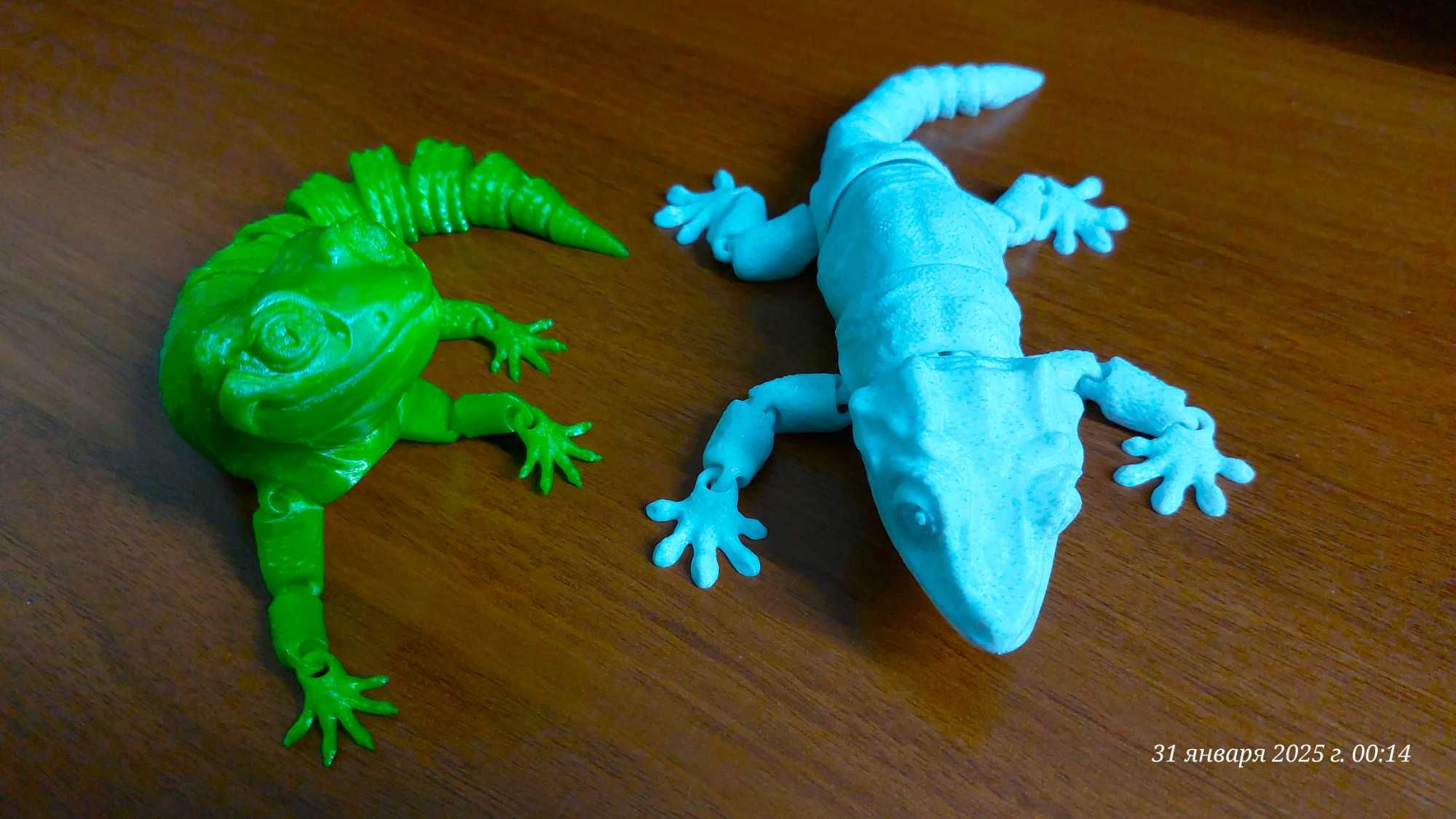 Flexi - подвижная 3D-игрушка, Гикон - Ящерица