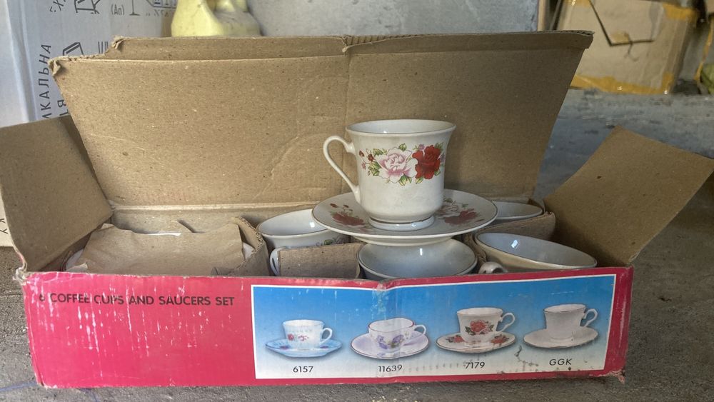 Продам чайный кофейный сервиз кружка тарелка
