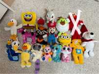 Мягкие игрушки Спанч Боб, Angry Birds, Миньон, Марио, TY