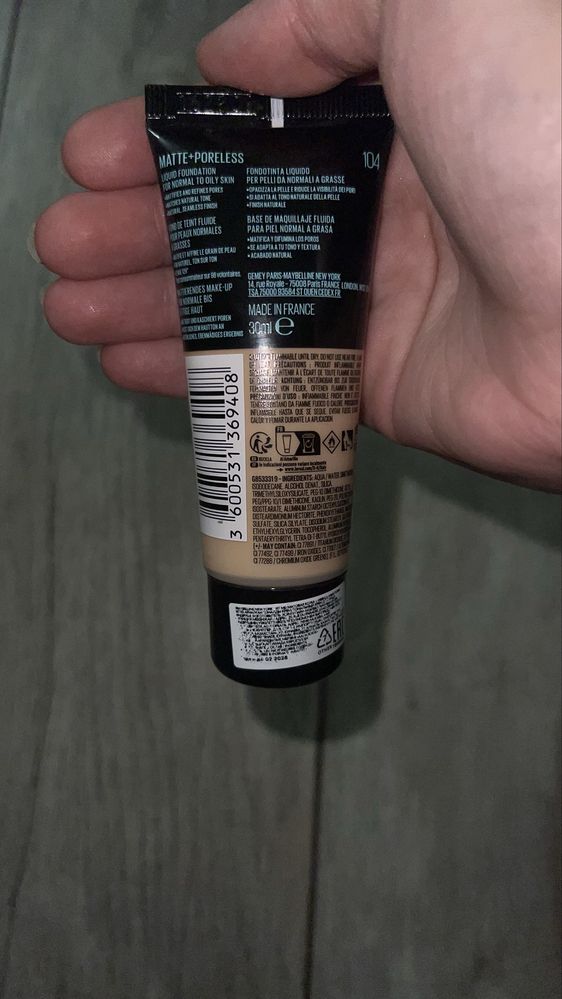 Продаю тональный крем Maybelline Fit Me Matte + Poreless (оттенок 104)