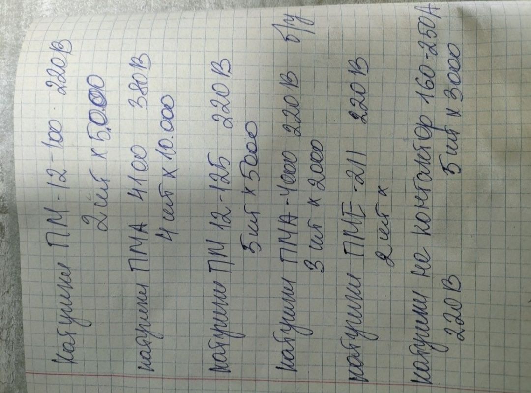 Катушки на пускатели и контакторы