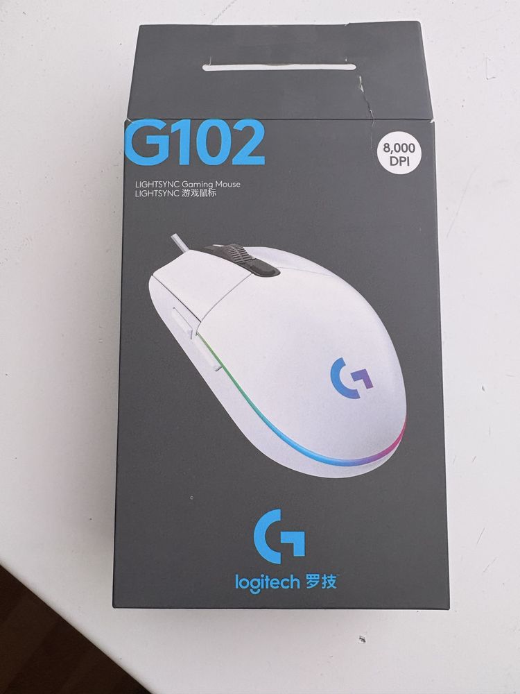компьютерная мышь Logitech G102,8000dpi white rgb торг уместен