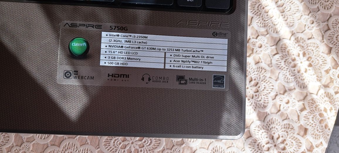 Acer 5750G. i3-2350M