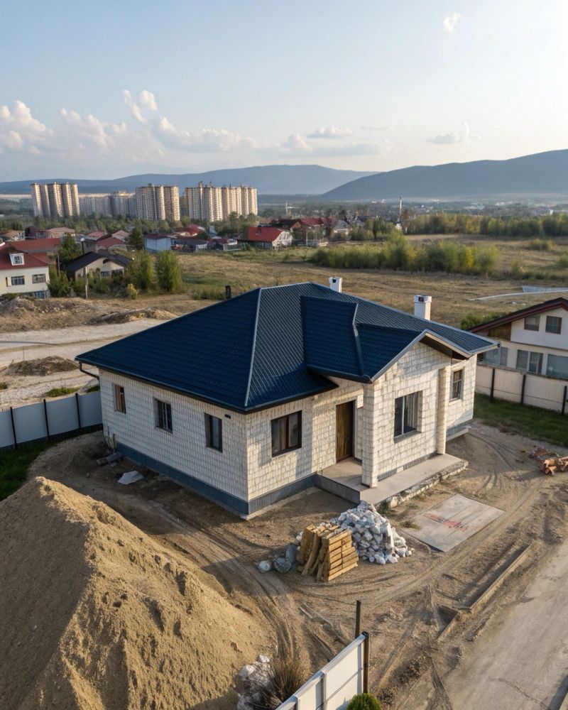 Участок 5 сот. Салынып жатқан ұй бар! Коянкус!