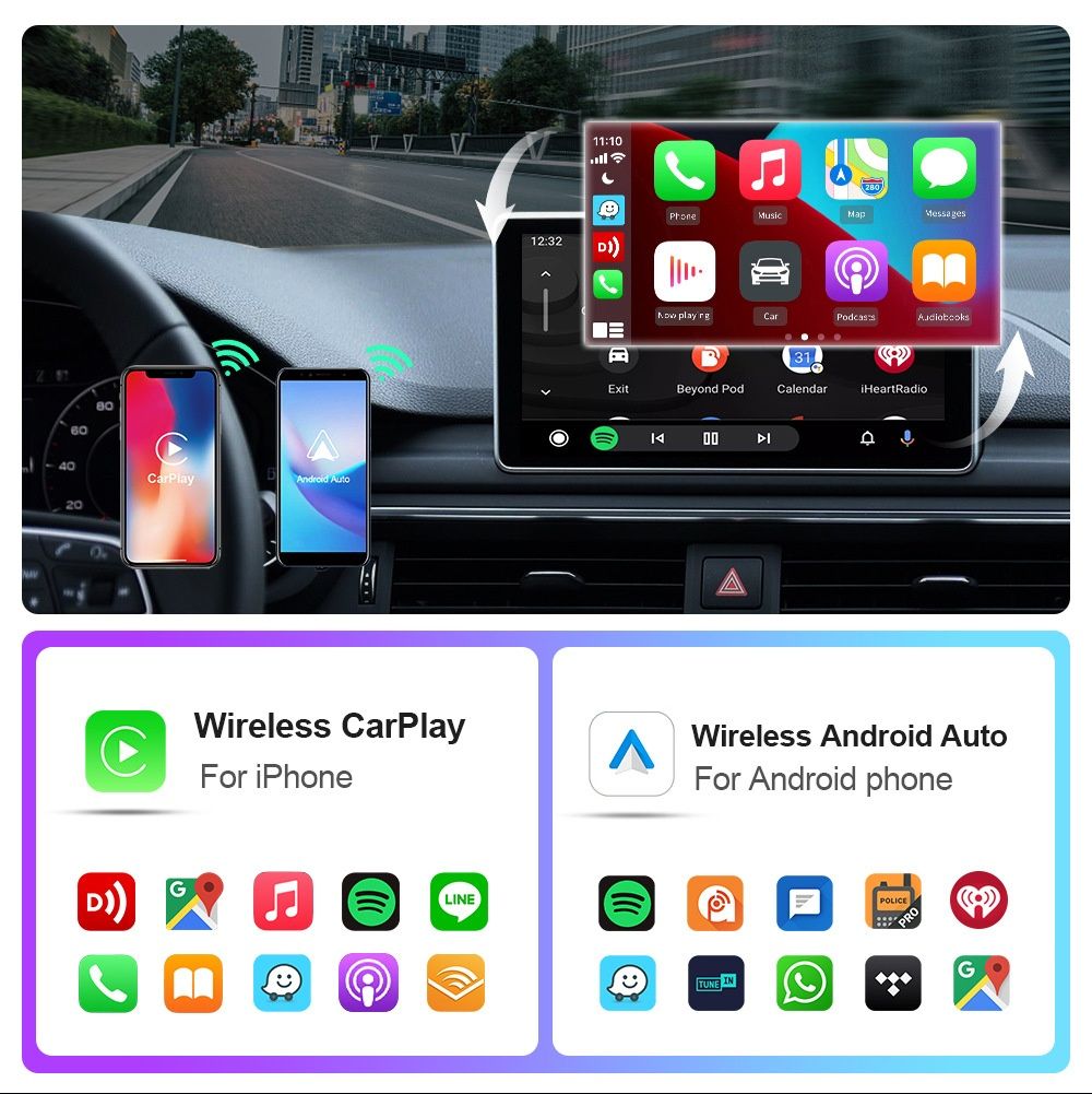 CarPlay / Android Auto беспроводной модуль