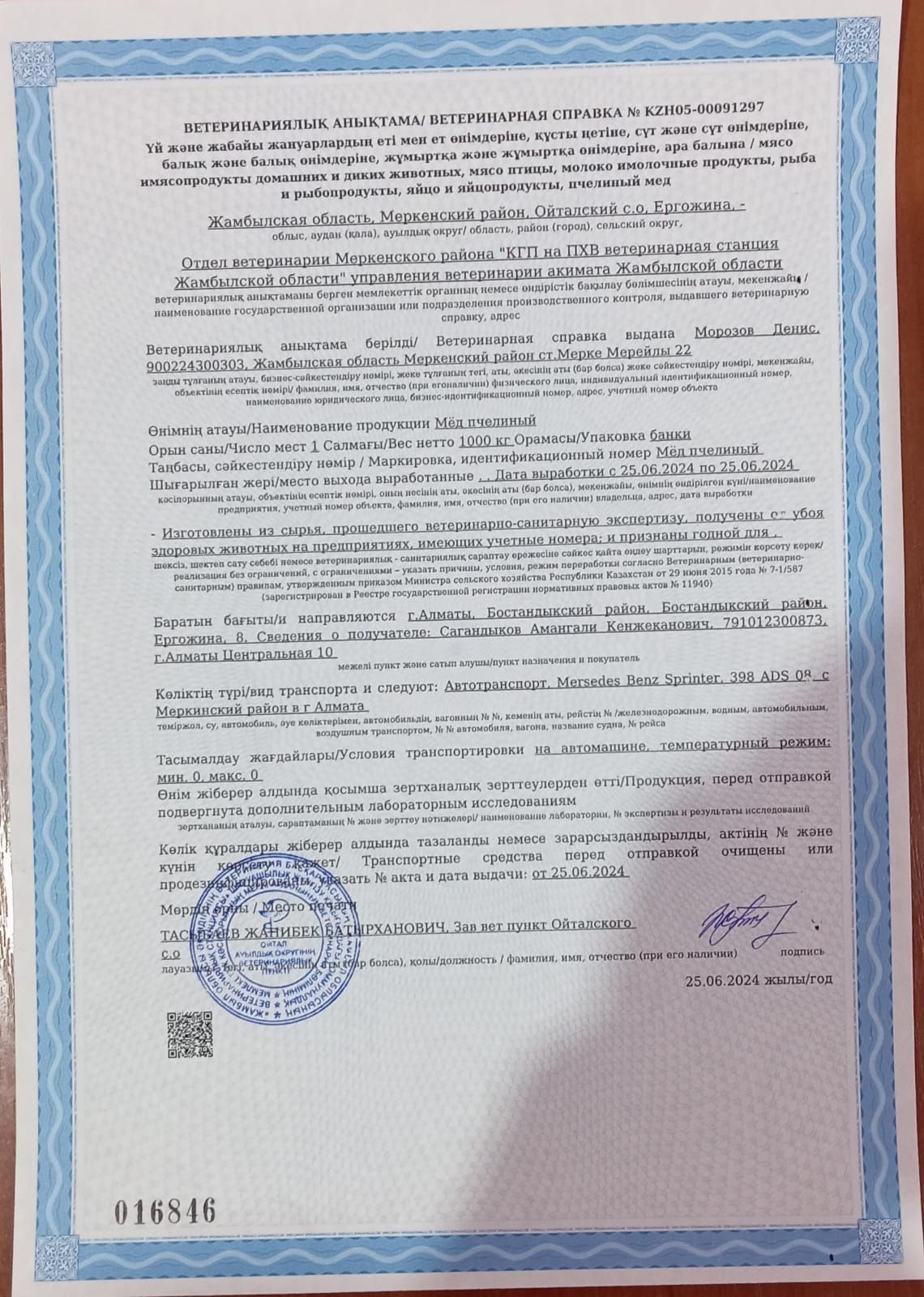 восточные натуральный мёд