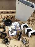 Sony PlayStation 5+зарядная станция+3 джостика и 2 игры