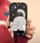 Чехол на 14Iphone с принтом кошки и звезд