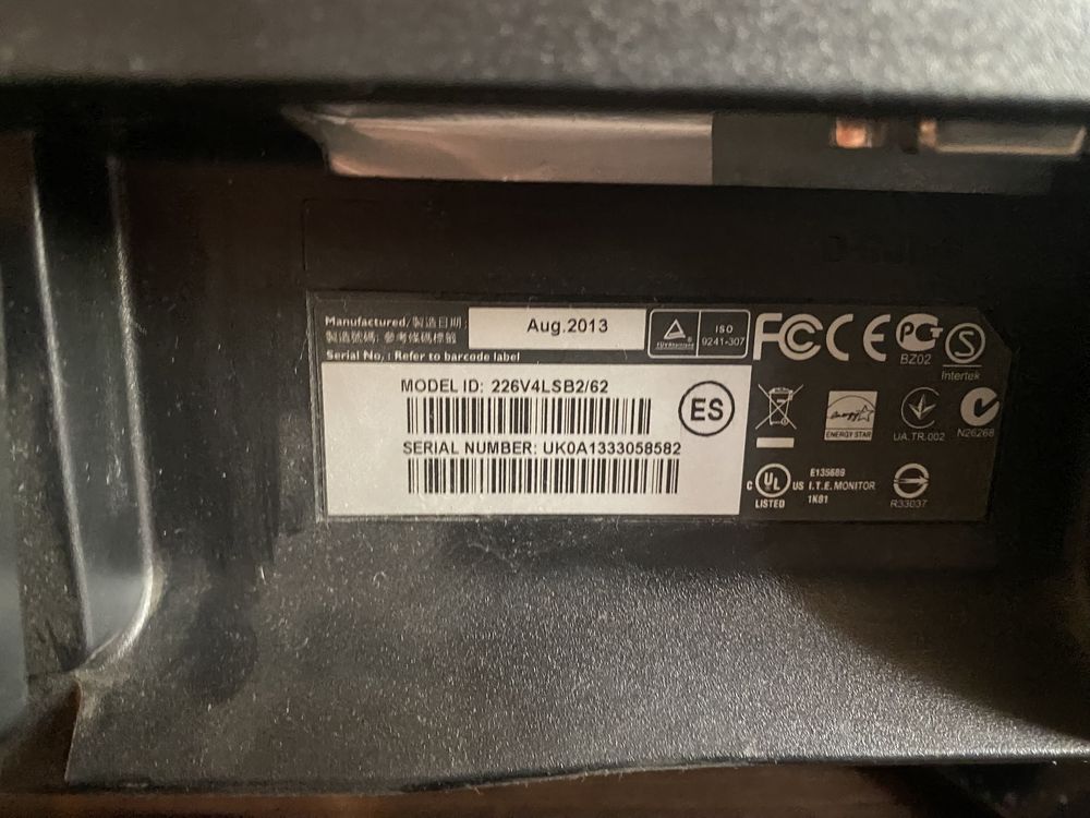 Монитор Philips 21,5дюйма / 60гц