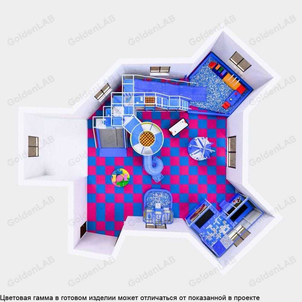 Детский лабиринт 280 м² | Детский парк, который сам себя рекламирует.