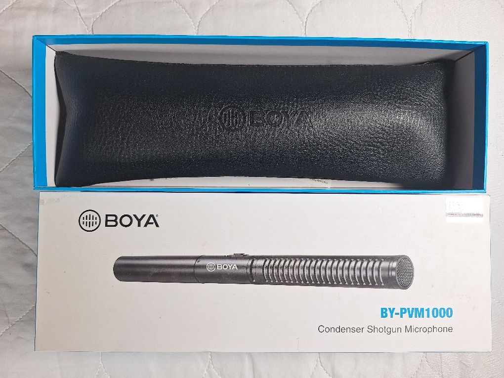 5) Микрофон пушка для записи голоса BOYA BY-PVM1000 Condenser Shotgun