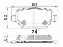Колодки тормозные Ford Focus