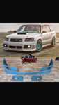 Накладка переднего бампера Subaru Forester SG CrossSports STI дорест