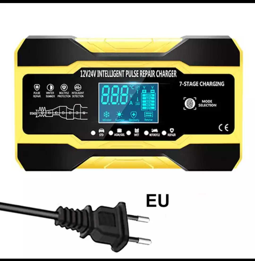 Умное Импульсное Зарядное Устройство 12V 10A, 24V 5A