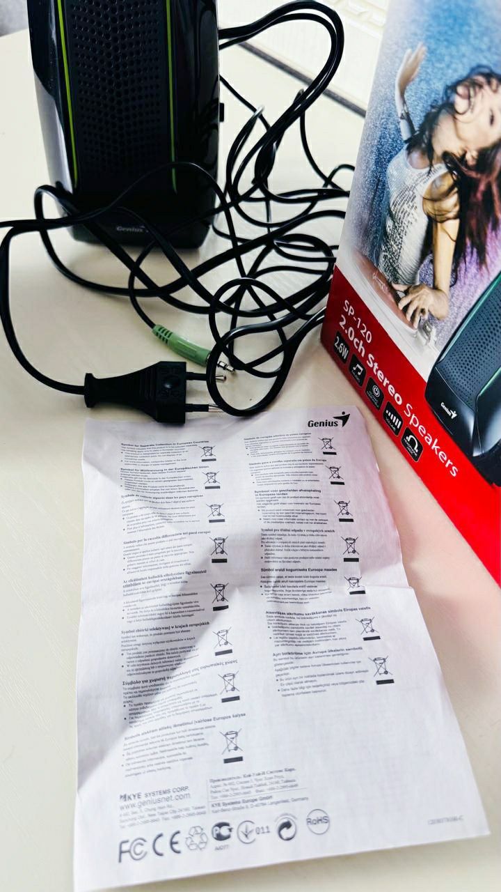 Компьютерные калонки 2шт, новые