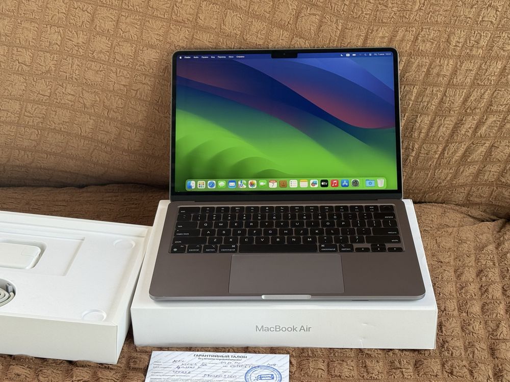 Модель 2024!НОВЫЙ 14 цикл Apple MacBook Air 13 Chip M2 2022 ЕАС серый
