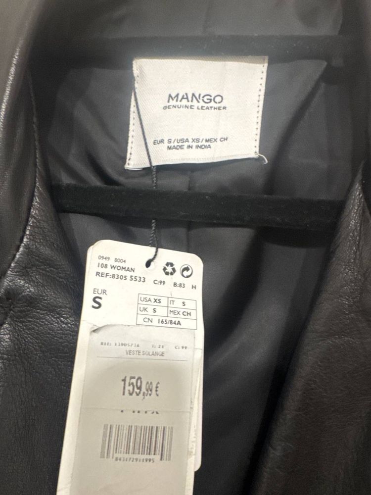 Кожанная куртка Mango Veste Solange ориг