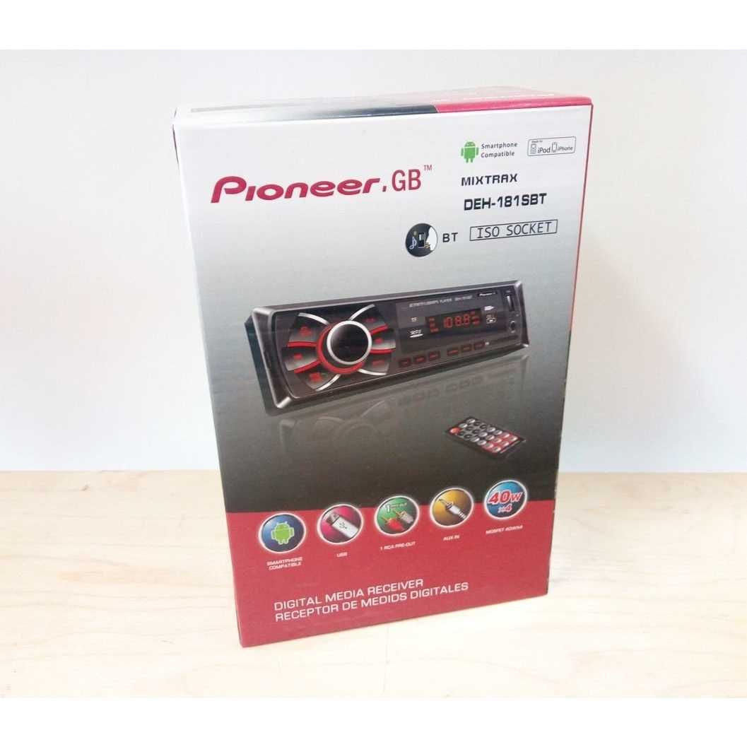 Автомагнитола Pioneer GB DEH-181SBT Bluetooth 1din 4х40Вт