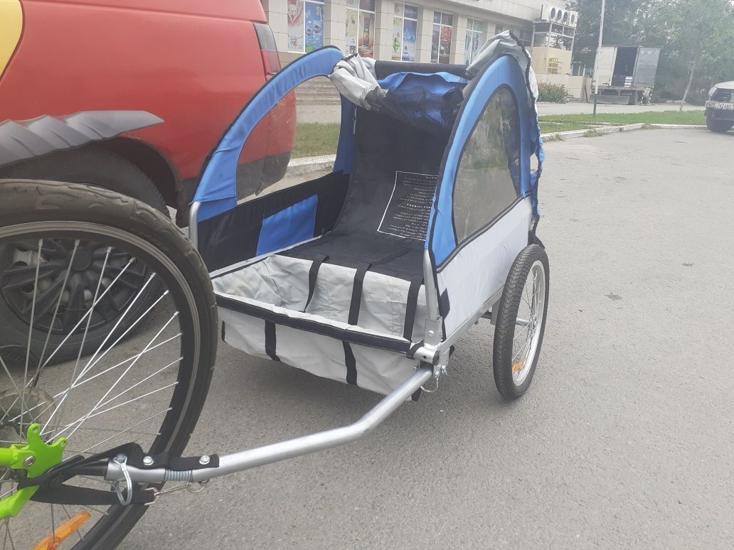 Велоприцеп для ребёнка, велоколяска