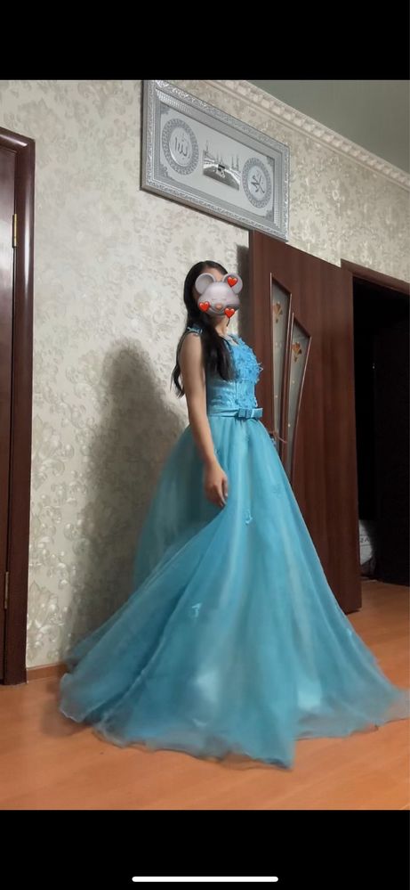 dress))банный көйлек көк түсті