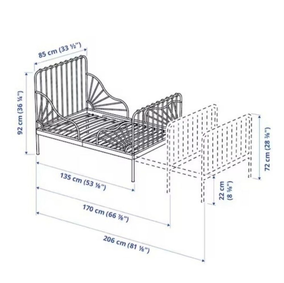 Продам кровать Ikea 80*200
