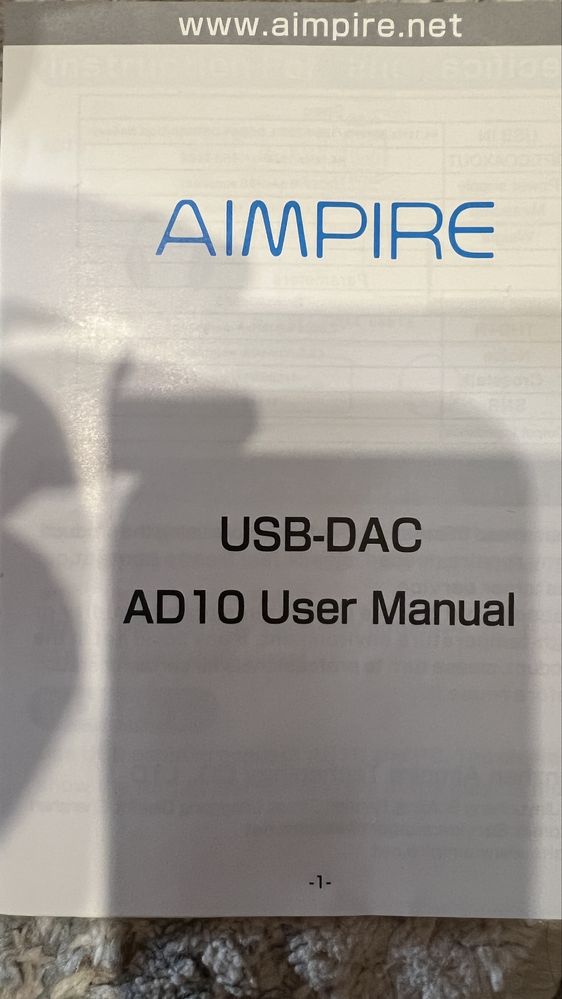 Цап  AIMPIRE AD-10 usb-DAC