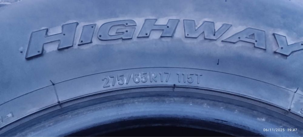 4 шины в хорошем состоянии. 275/65R17