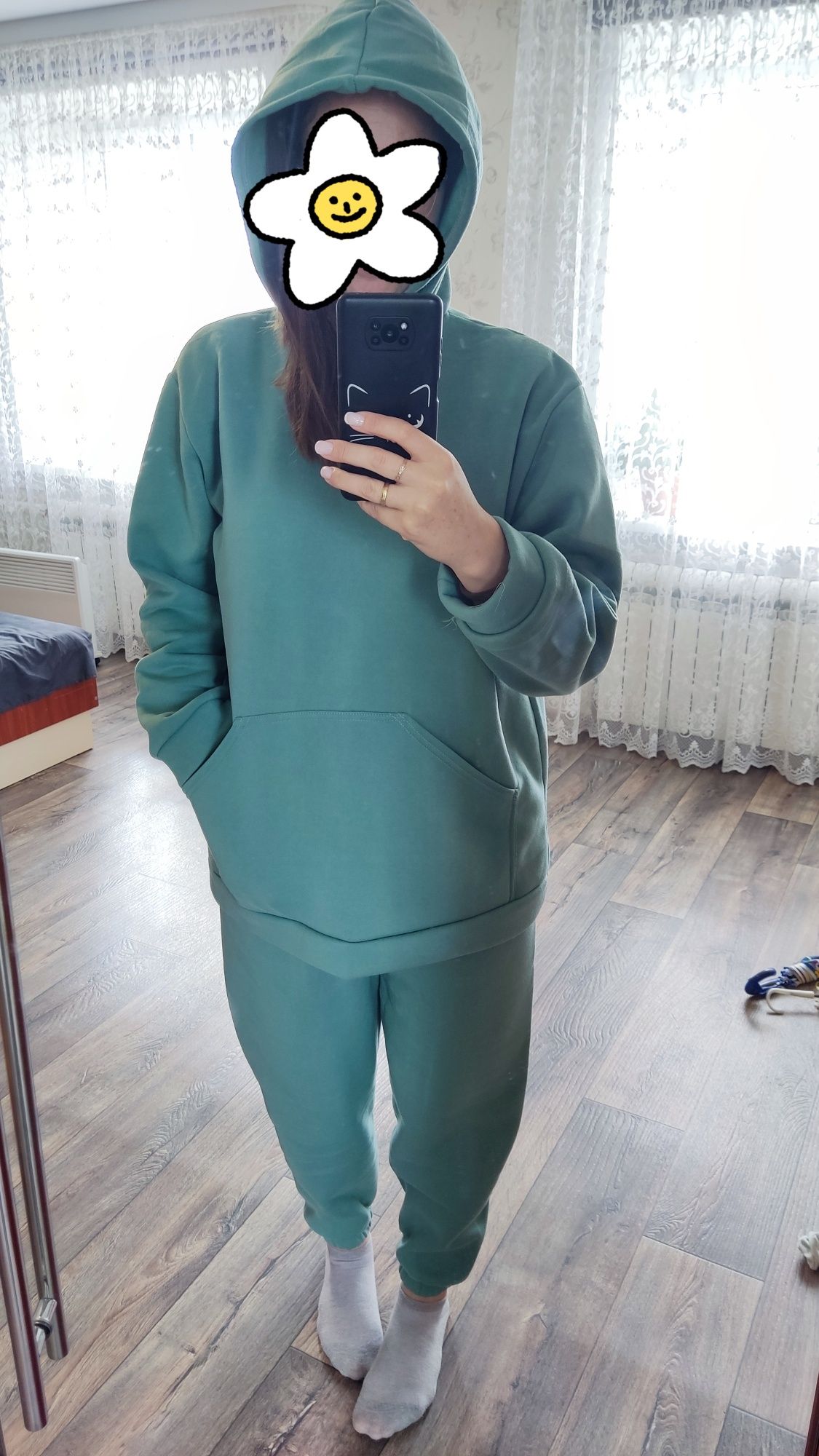 Теплый флисовый костюм новый