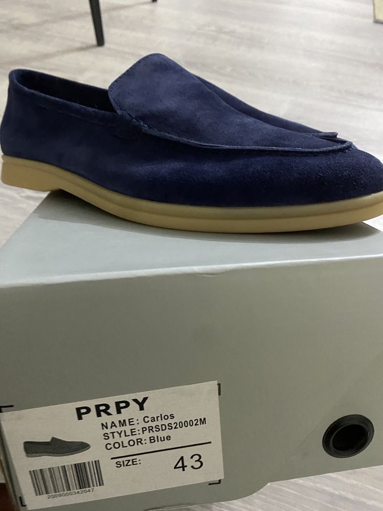 Лоферы мужские prpy под loro piana 43 размер