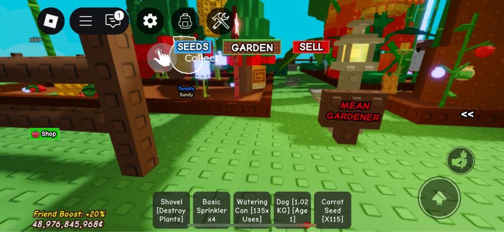 Отдам развитый профиль Grow a Garden с бонусом