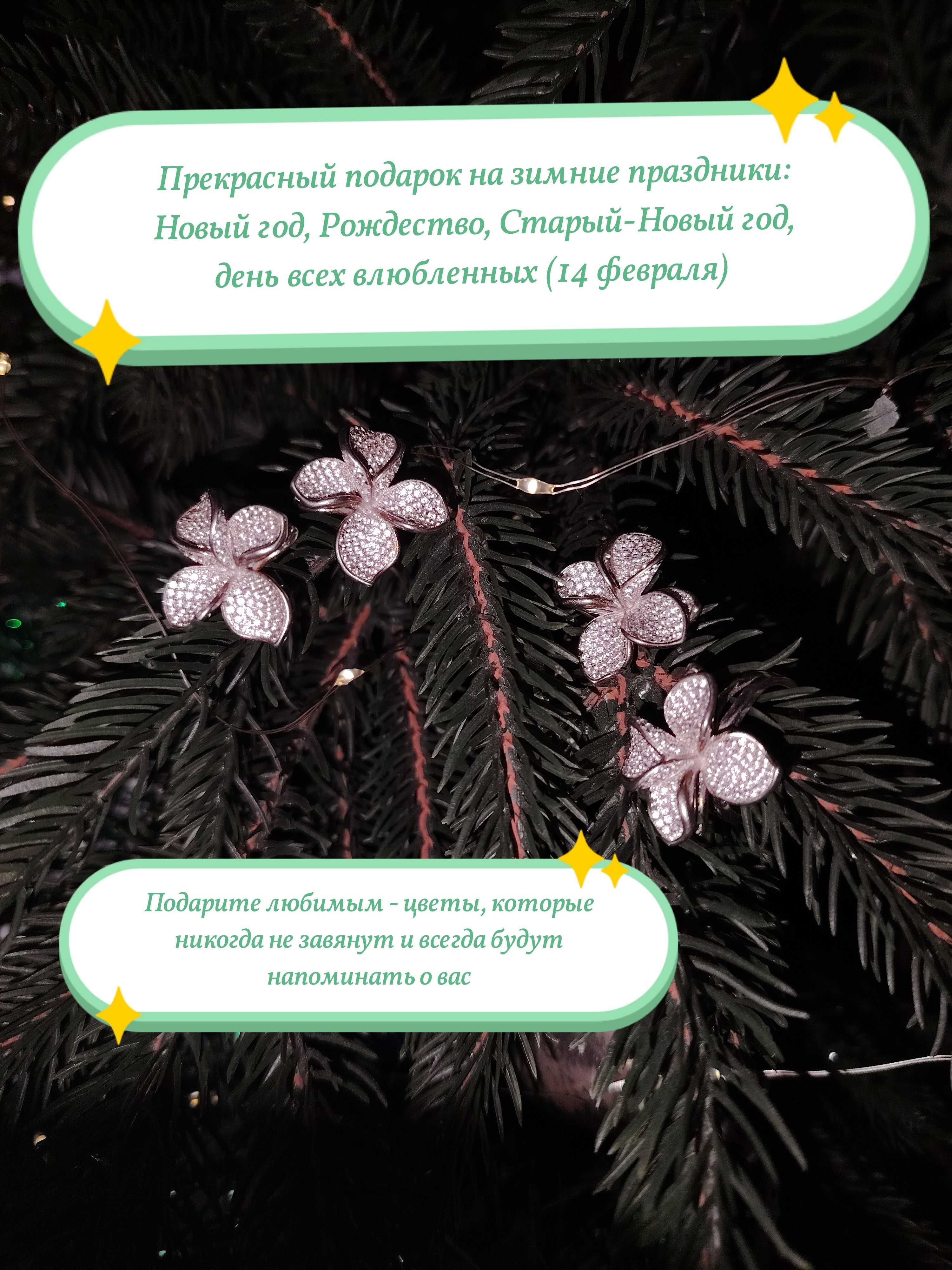 Ювелирный набор (серьги, кольцо, кулон)