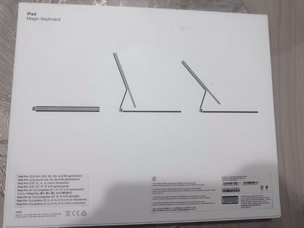 Продам чехол клавиатуру Magic Keyboard на Ipad pro 12,9 3,4,5,6 го пок