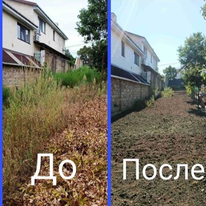 Покос травы уборка стрижка газон скос Уборка Территорий Вывоз