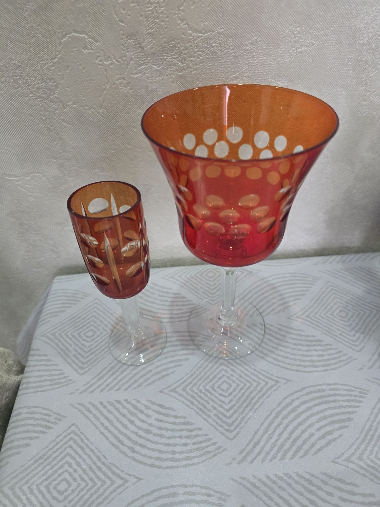 Чешские бокалы и стопки