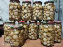 Маринованные шампиньоны, грузди маринованные