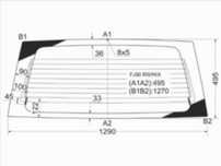 Стекло заднее с обогревом TOYOTA LAND CRUISER PRADO #J9# 3/5D 96-02 To