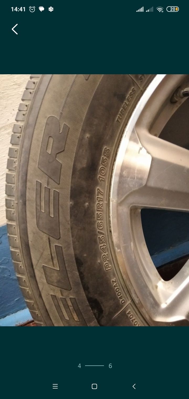Запаска Bridgestone 245/65 R 17