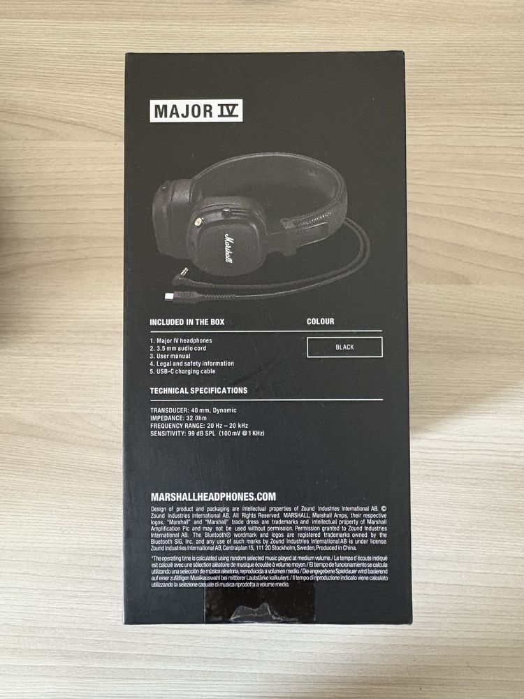Marshall Major IV (маршалл) оригинальные
