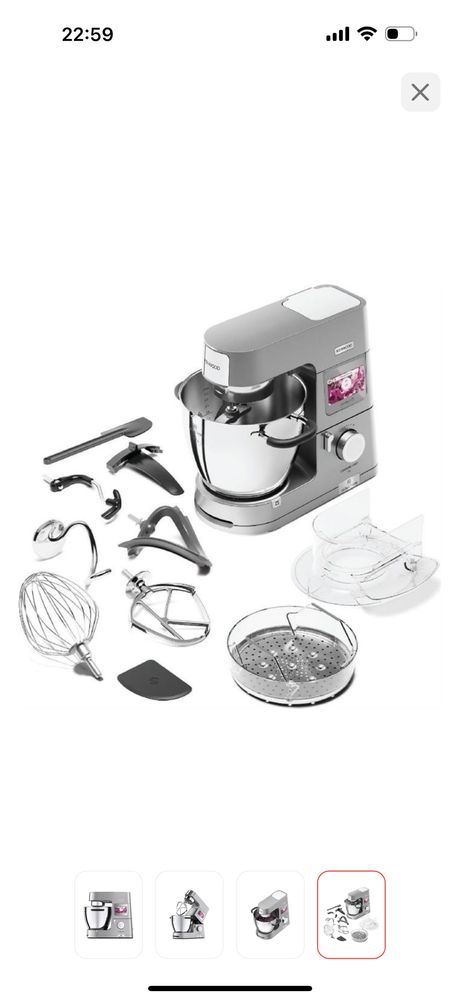 Кухонный комбайн KENWOOD KCL95.004SI Cooking Chef XL серебристый