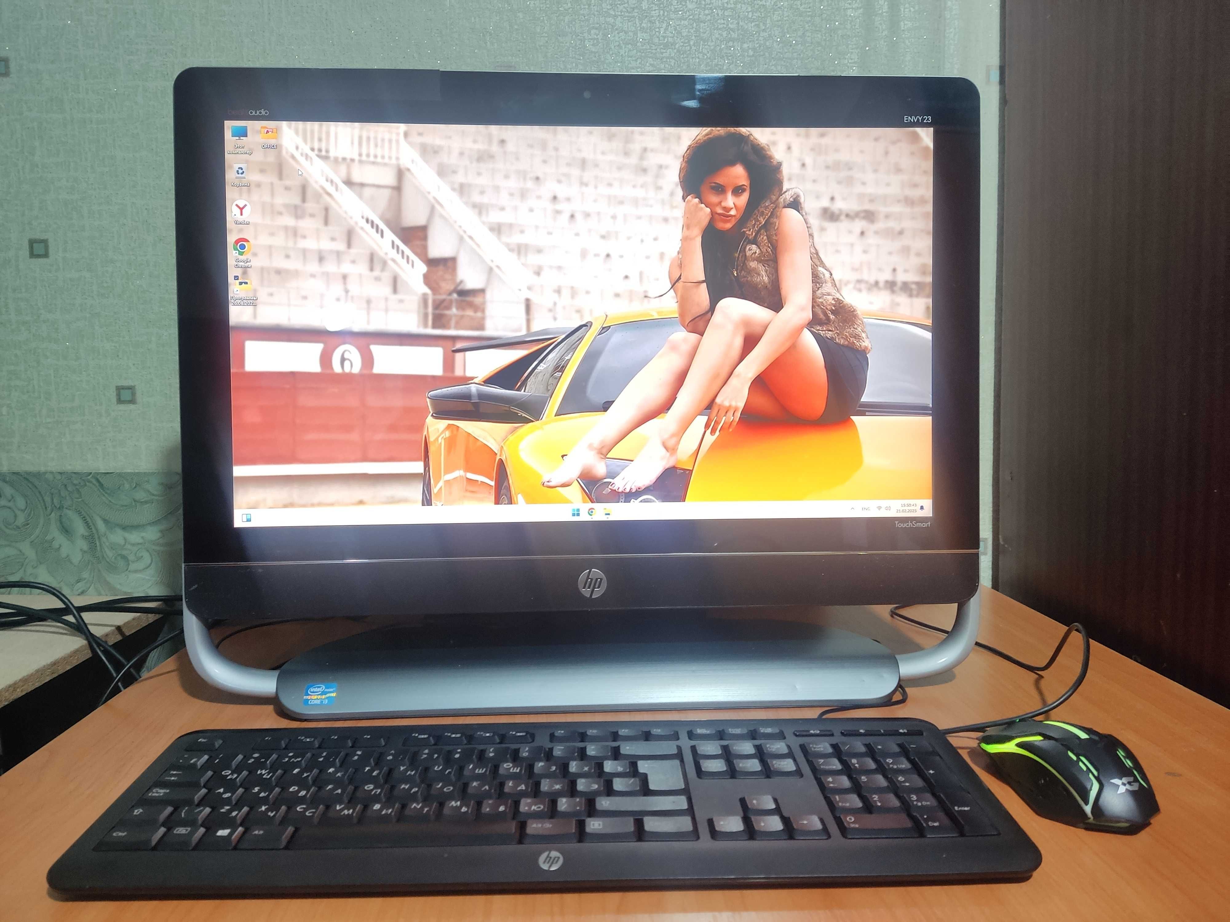 Быстрый моноблок HP ENVY 23" с сенсорным экраном SSD Win 11 Гарантия