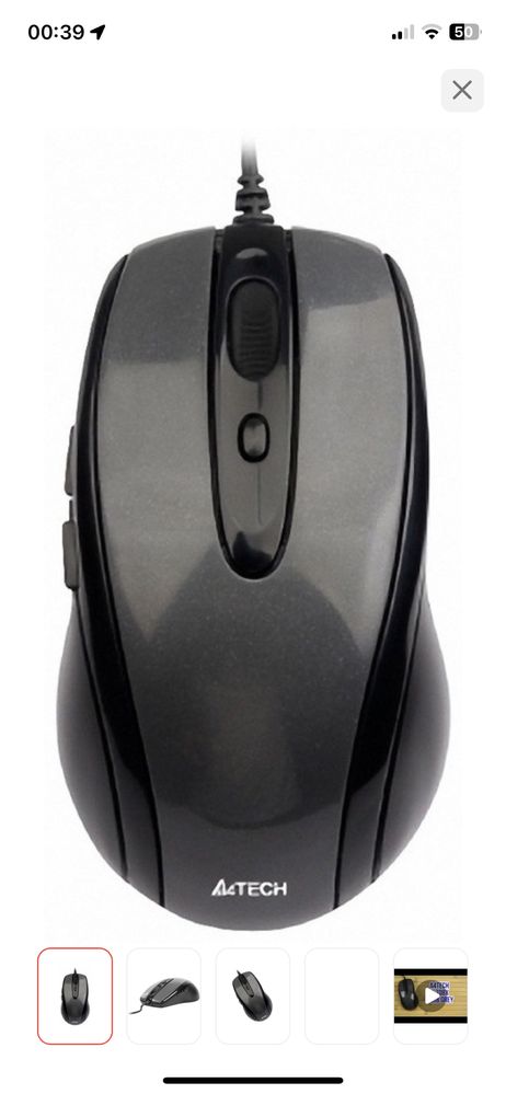 Мышь  A4Tech N-708X черный