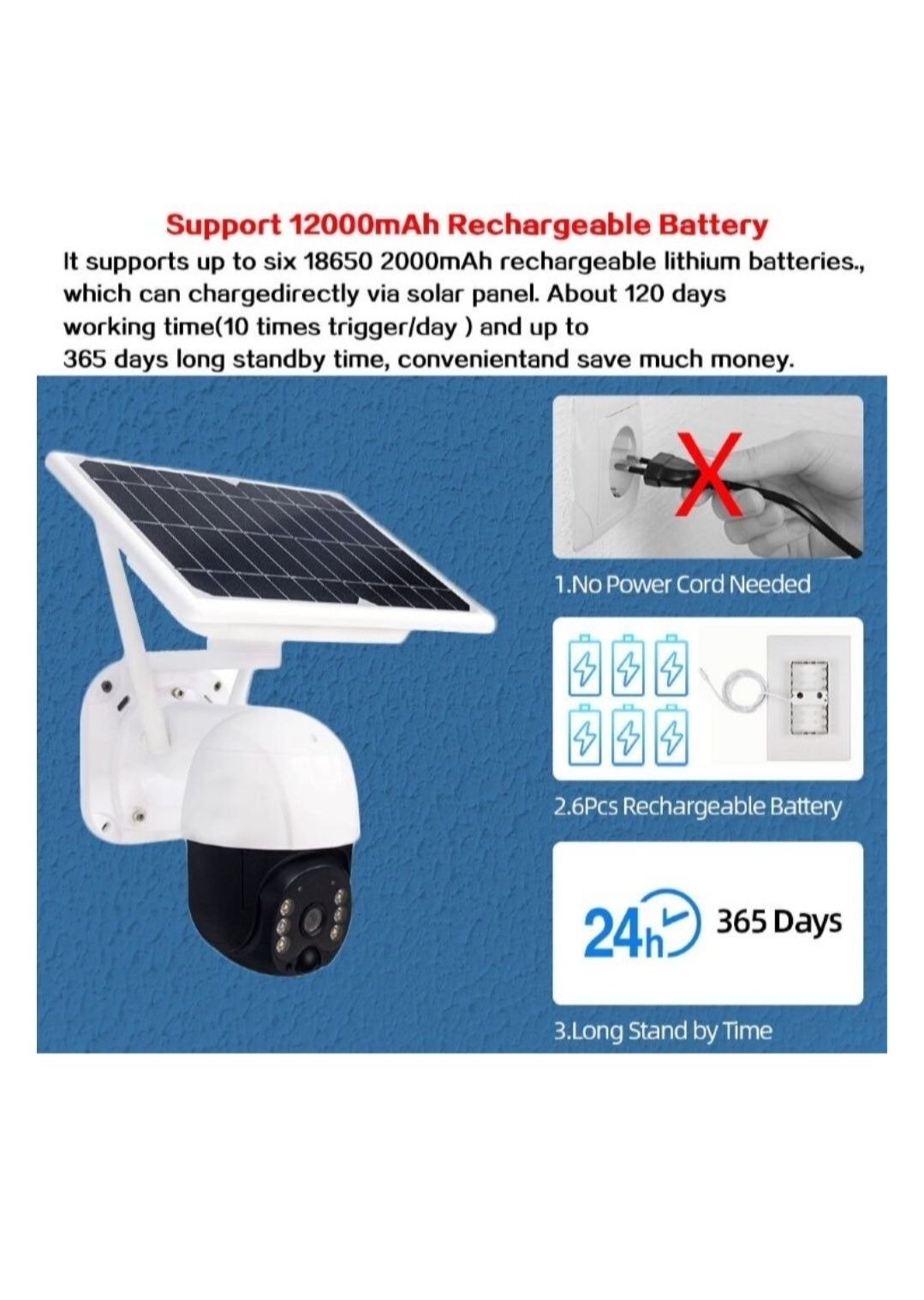 Беспроводная камера видеонаблюдения  MV:SOLAR:4G