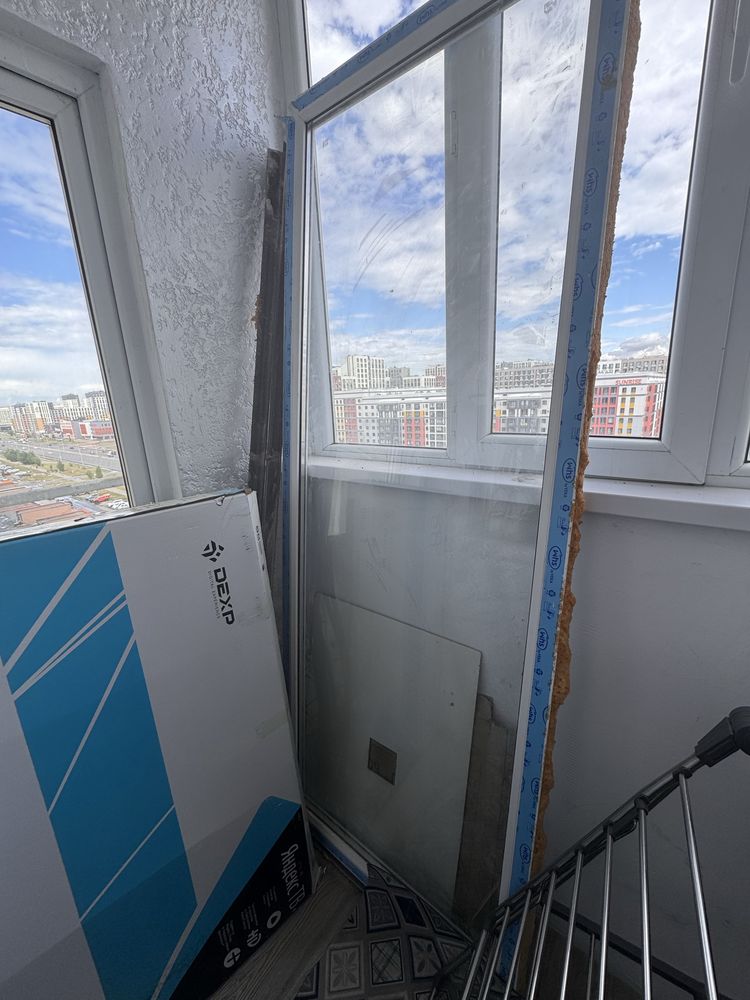 Продам пластиковый витраж, окно. 200*80 примерно