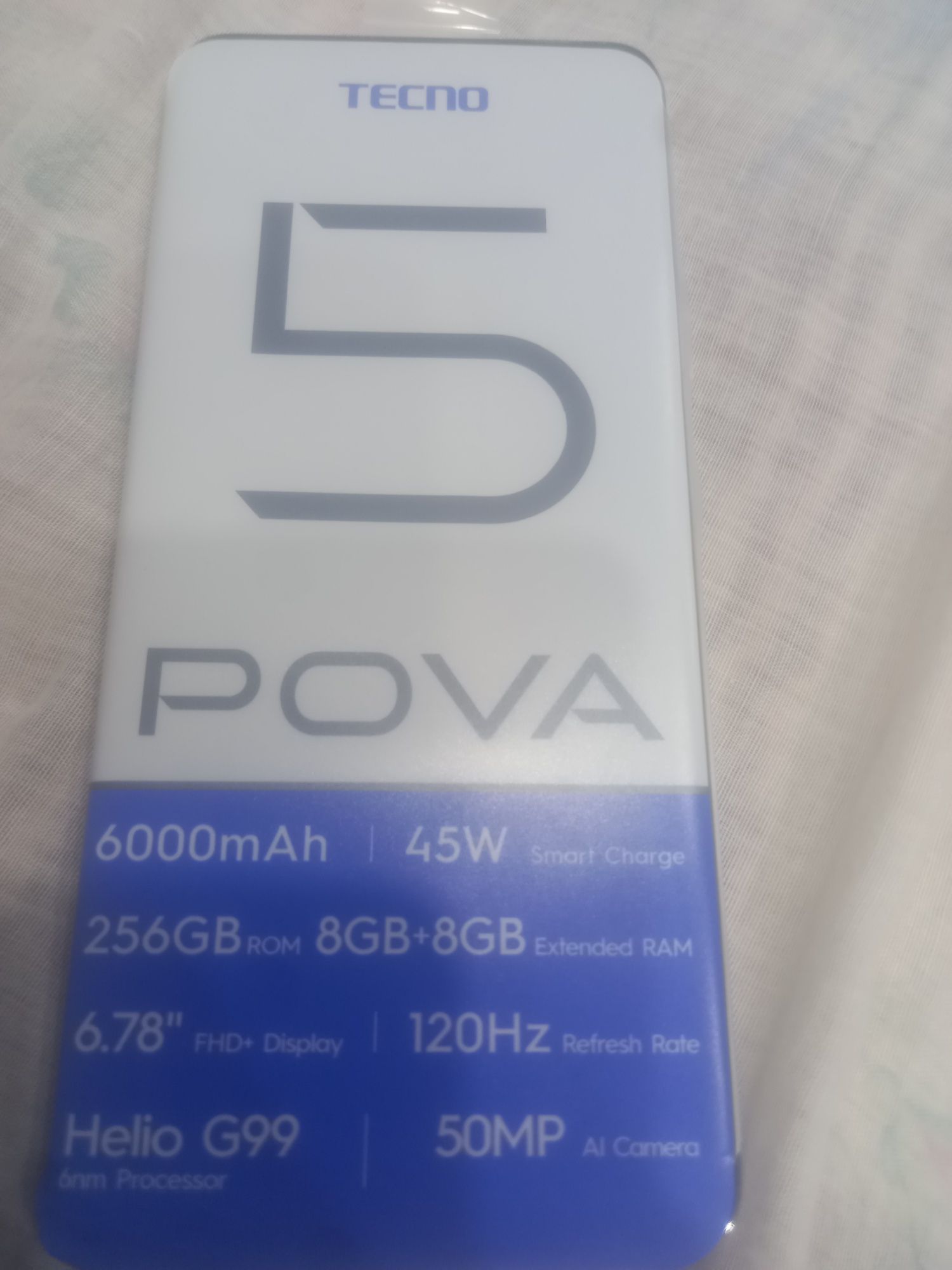 Продам новый Смартфон TECNO Pova 5 8 ГБ/256 ГБ золотистый