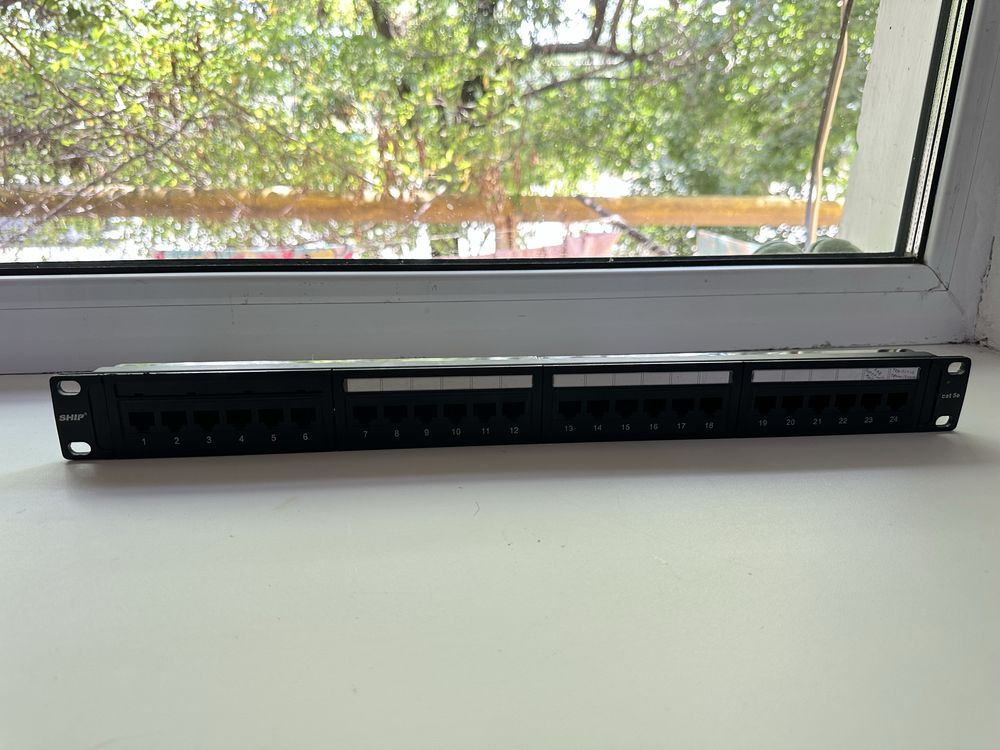 Коммутационная Патч-панель SHIP P197-24, RJ-45, 19", *, 1U, Cat. 5e