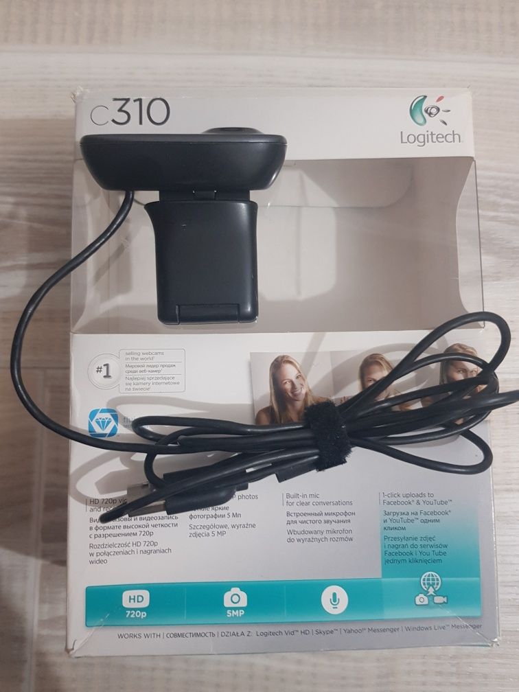 Вебкамера с микрофоном. Logitech.