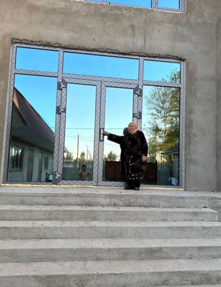 Пластик Окна Двери Болкон Витраж Терезе Есік Пластик Алюмин Окна