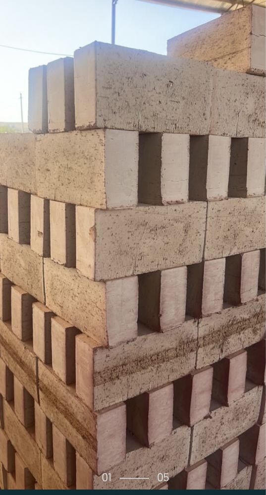 Красный жженый кирпич из Алматы